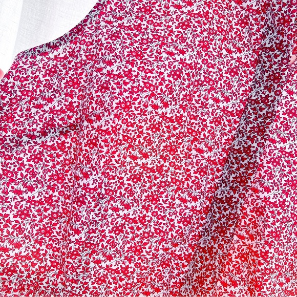 Jcrew ruffle sleeveless liberty midi dress. Size 10 - Picture 4 of 6